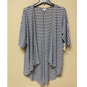 ⚡️FLASH SALE⚡️LuLaRoe Lindsay Blue White Stripe S